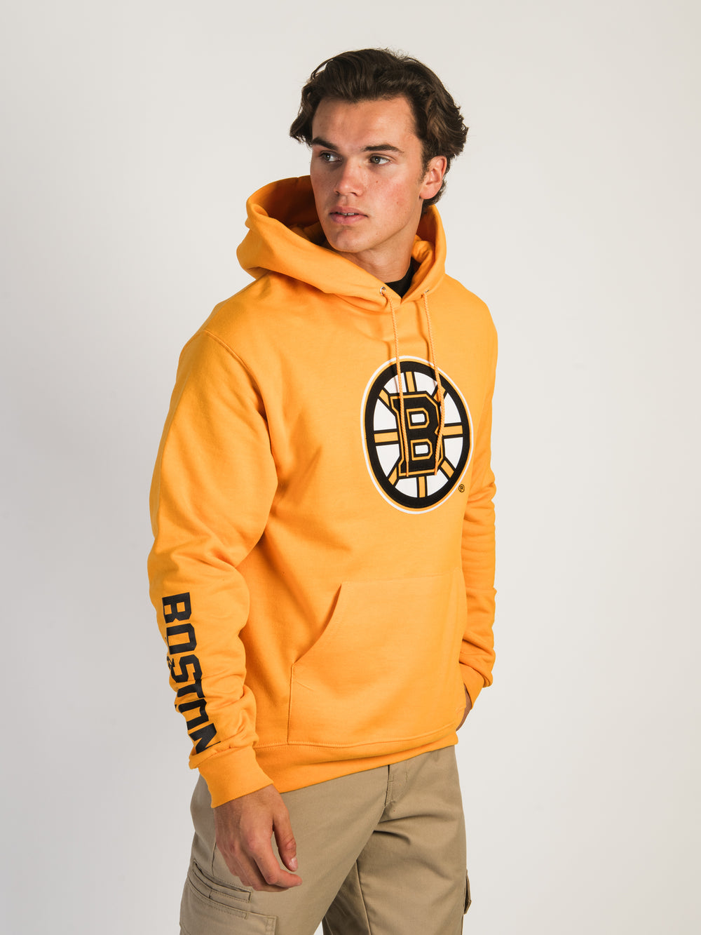 NHL NHL BOSTON BRUINS CENTER ICE PULL OVER HOODIE - CLEARANCE - Boathouse