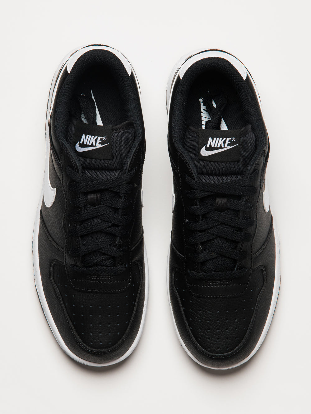 MENS NIKE BIG NIKE LOW SNEAKER - BLACK/WHITE