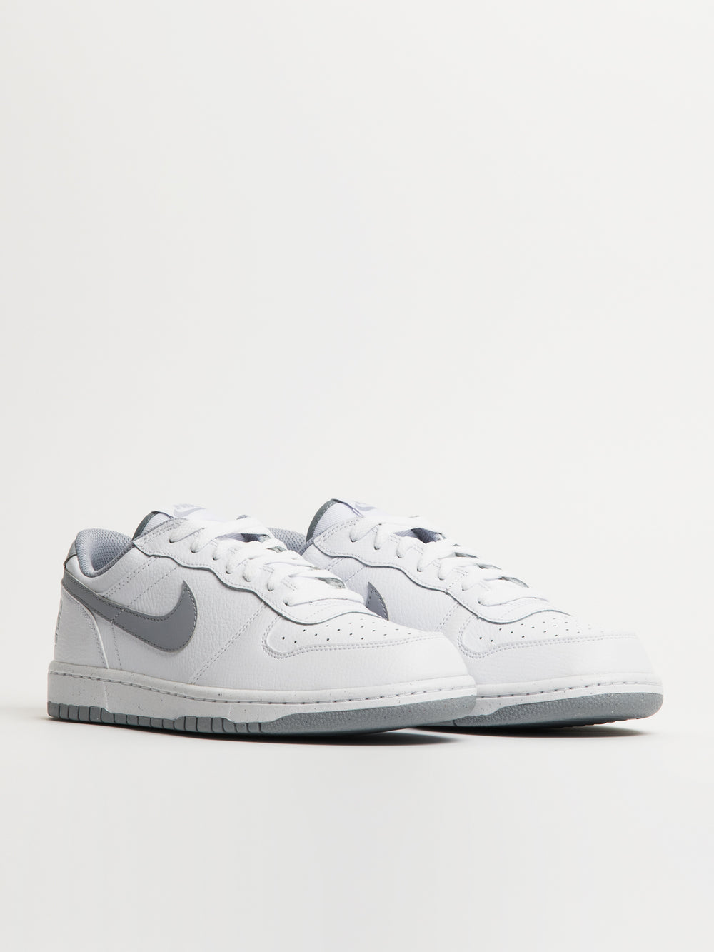 MENS NIKE BIG NIKE LOW SNEAKER - WHITE/WOLF GREY