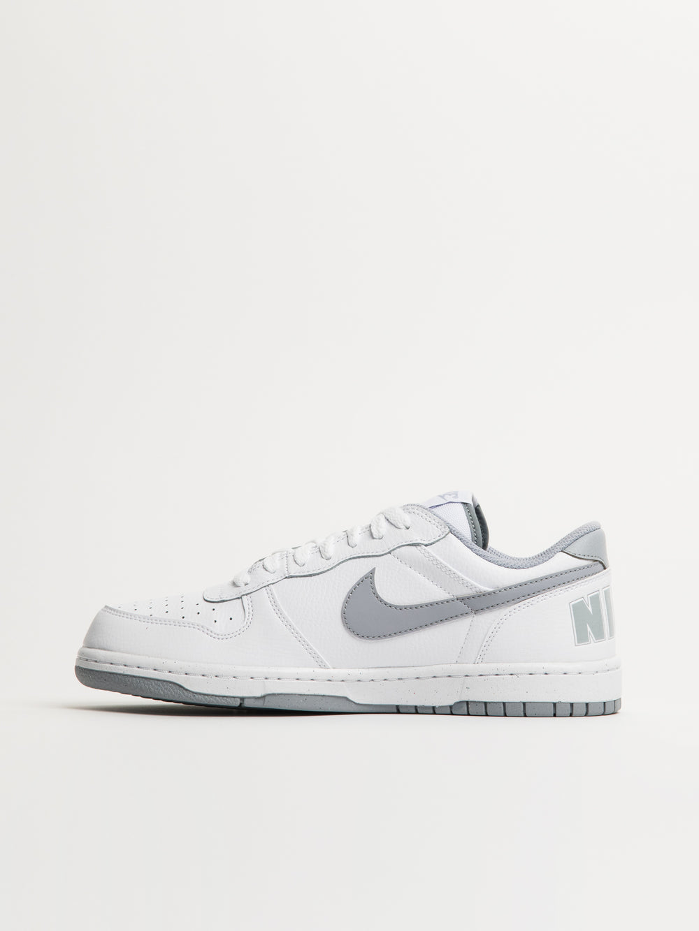 MENS NIKE BIG NIKE LOW SNEAKER - WHITE/WOLF GREY
