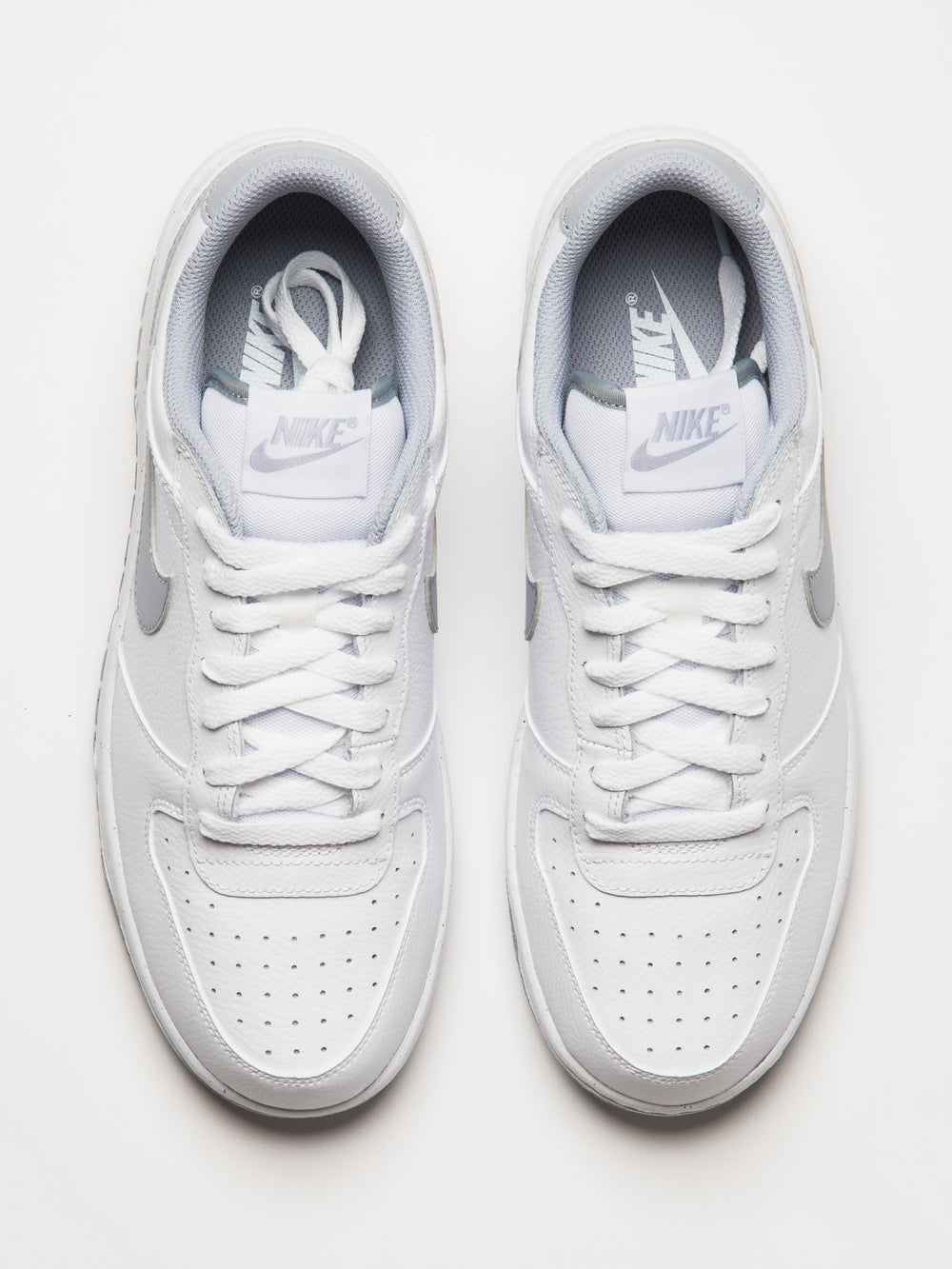 MENS NIKE BIG NIKE LOW SNEAKER - WHITE/WOLF GREY