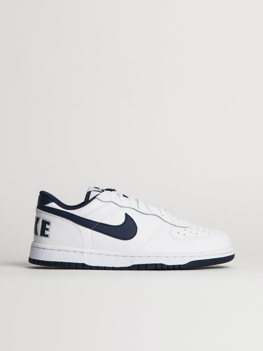 MENS NIKE BIG NIKE LOW SNEAKER - WHITE/NAVY
