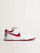 MENS NIKE BIG NIKE LOW SNEAKER - WHITE/GYM RED