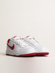 MENS NIKE BIG NIKE LOW SNEAKER - WHITE/GYM RED