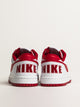 MENS NIKE BIG NIKE LOW SNEAKER - WHITE/GYM RED