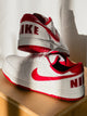 MENS NIKE BIG NIKE LOW SNEAKER - WHITE/GYM RED