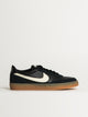 MENS NIKE KILLSHOT 2 LEATHER SNEAKER - BLACK/GUM YELLOW/SAIL