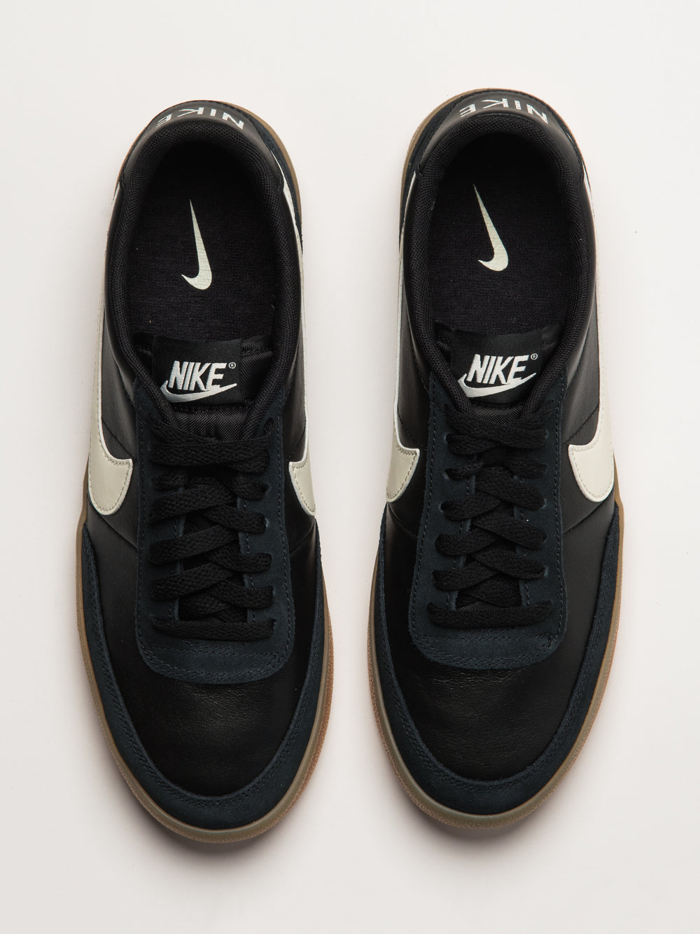 MENS NIKE KILLSHOT 2 LEATHER SNEAKER - BLACK/GUM YELLOW/SAIL
