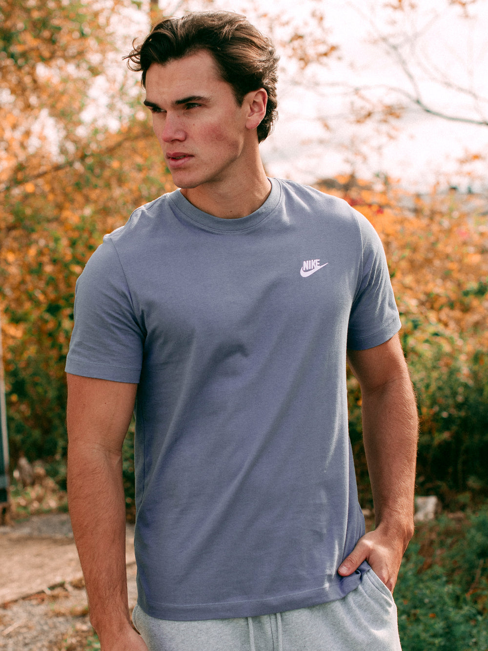 T-SHIRT NIKE SPORTSWEAR CLUB -INDIGO