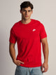 NIKE NIKE SPORTSWEAR CLUB T-SHIRT - RED - Boathouse