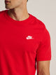 NIKE NIKE SPORTSWEAR CLUB T-SHIRT - RED - Boathouse
