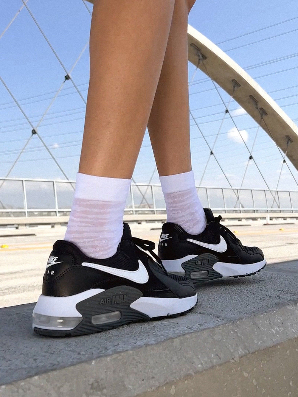 SNEAKER NIKE AIR MAX EXCEE POUR FEMME - NOIR/GRIS FONCÉ/BLANC