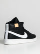 MENS NIKE COURT ROYALE 2 MID SNEAKER - BLACK/WHITE