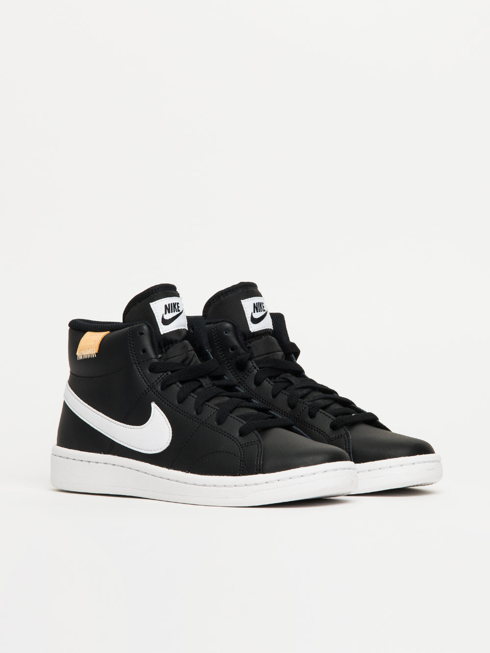 WOMENS NIKE COURT ROYALE 2 MID SNEAKER - BLACK/WHITE