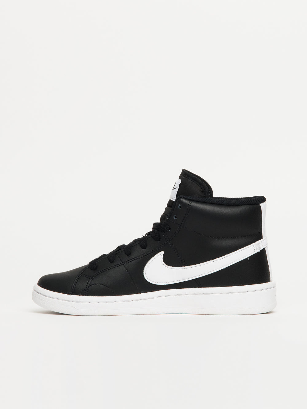 WOMENS NIKE COURT ROYALE 2 MID SNEAKER - BLACK/WHITE