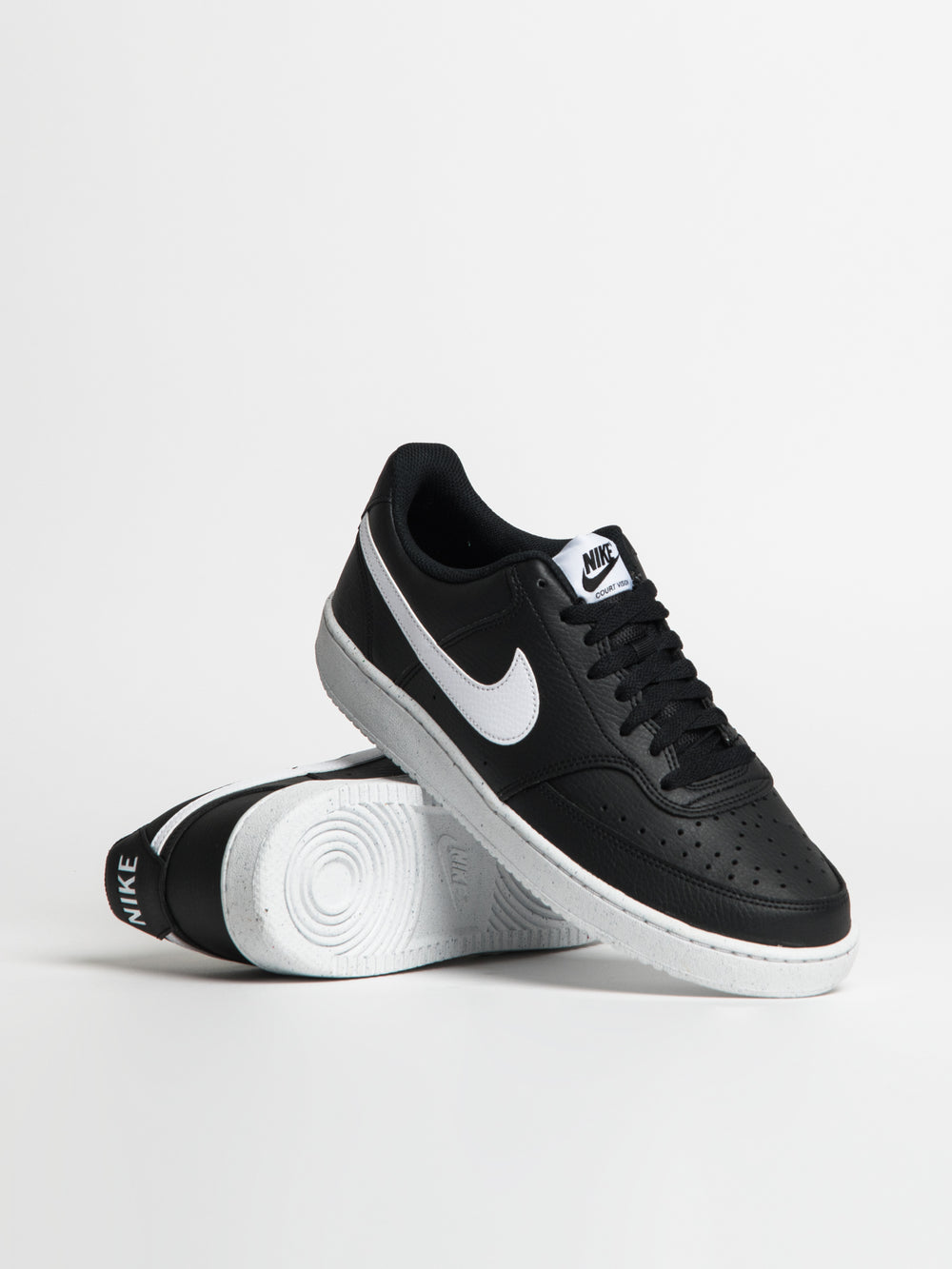 NIKE MENS NIKE COURT VISION LOW NEXT NATURE SNEAKER - BLACK/WHITE - Boathouse