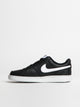 NIKE MENS NIKE COURT VISION LOW NEXT NATURE SNEAKER - BLACK/WHITE - Boathouse