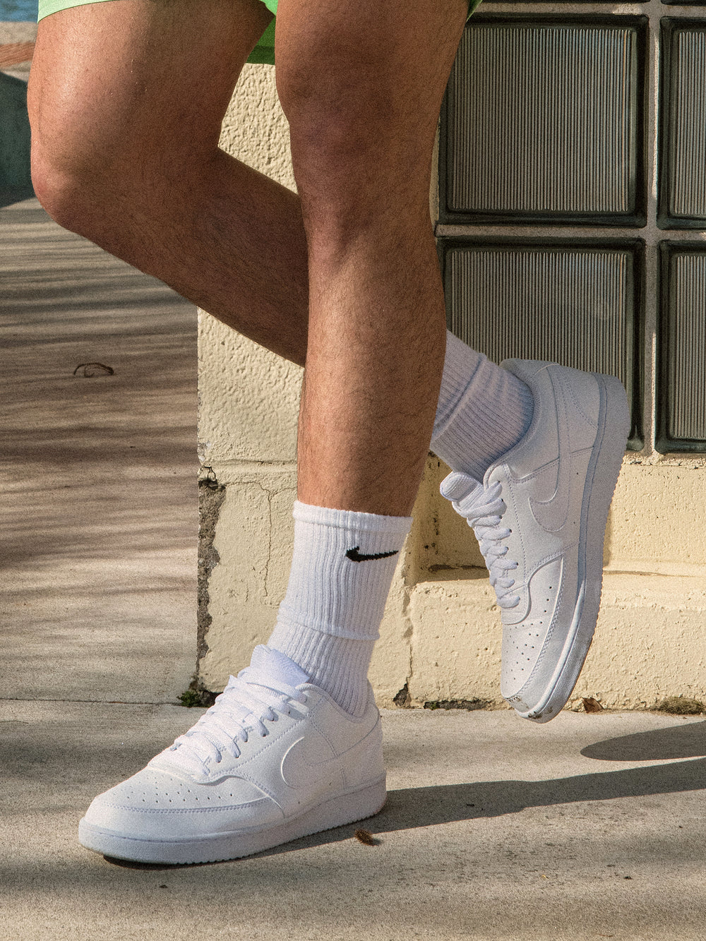 BASKETS NIKE COURT VISION LO NEXT NATURE POUR HOMMES - BLANC