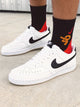 NIKE MENS NIKE COURT VISION LOW NEXT NATURE SNEAKER - WHITE/BLACK - Boathouse