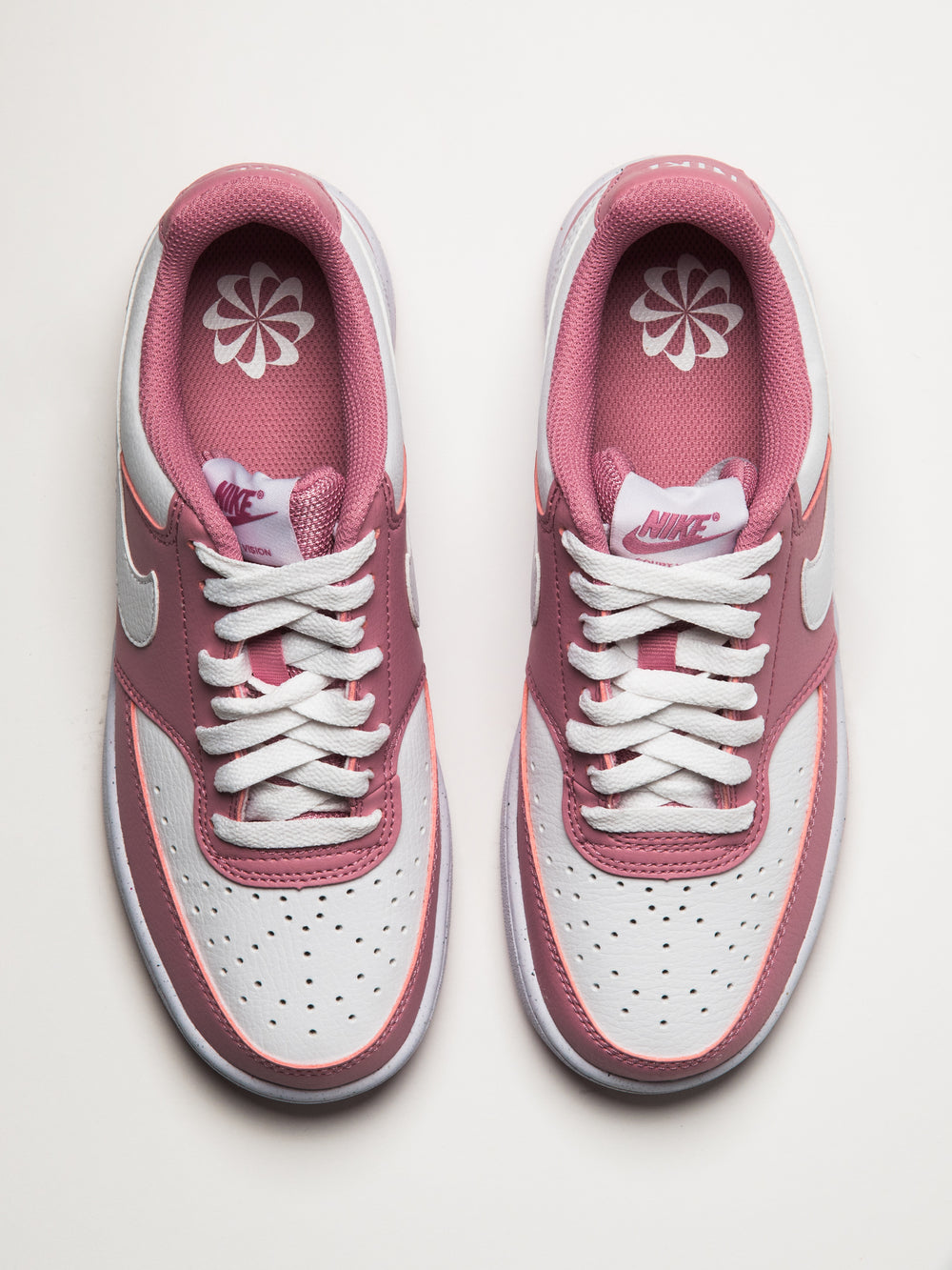 WOMENS NIKE COURT VISION LO NEXT NATURE SNEAKER - PINK/WHITE