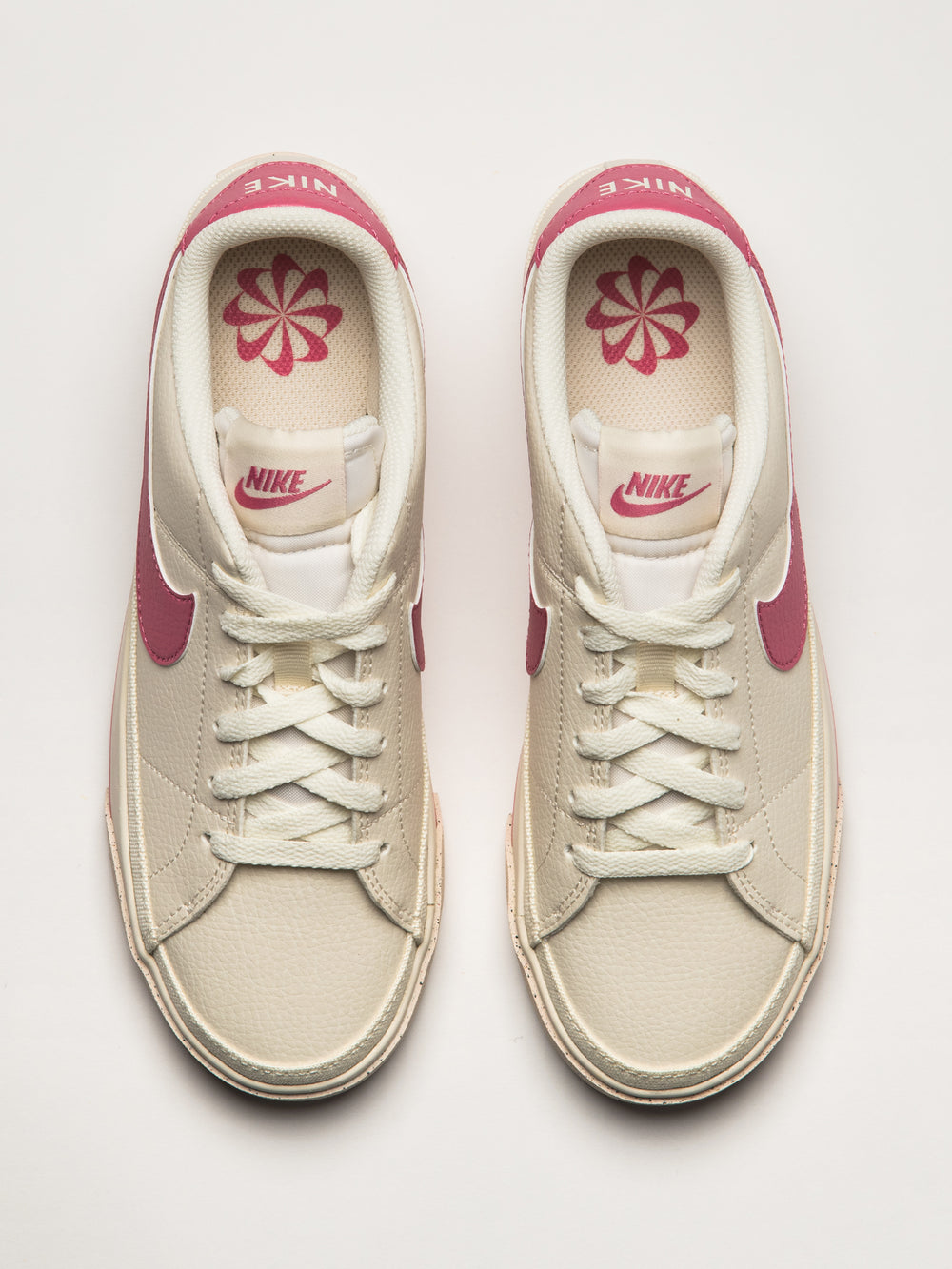 WOMENS NIKE COURT LEGACY NEXT NATURE SNEAKER - WHITE/PINK