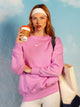 NIKE NIKE SPORTSWEAR PHOENIX FLEECE OVERSIZED CREWNECK - PINK - Boathouse