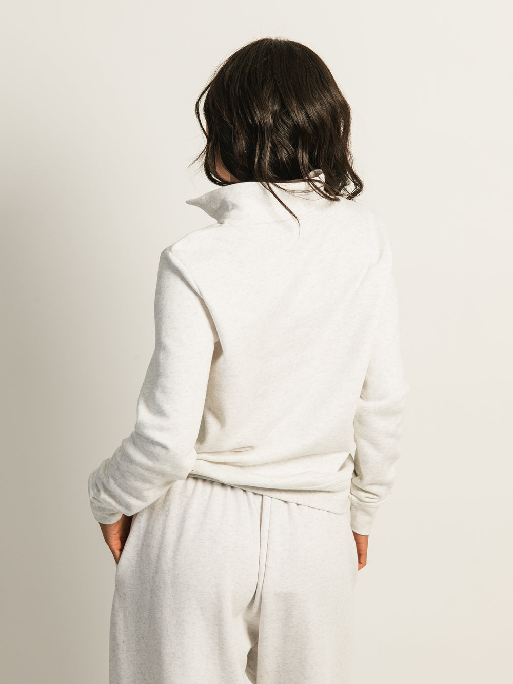 NIKE SPORTSWEAR CLUB FLEECE QUARTER ZIP - BIRCH