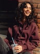 NIKE NIKE SPORTSWEAR PHOENIX FLEECE OVERSIZED HOODIE - BURGUNDY - Boathouse