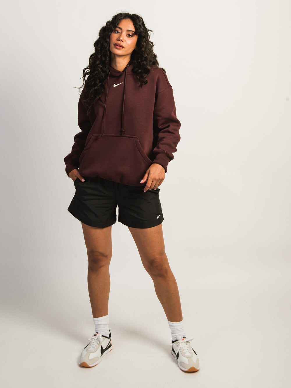 HOIODIE POLAIRE SURDIMENSIONNÉ NIKE SPORTSWEAR PHOENIX - BORDEAUX