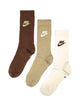 NIKE NIKE EVERYDAY ESSENTIALS CREW SOCK 3PK - Boathouse