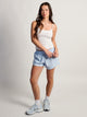 NIKE NIKE ONE DF MID RISE 3in SHORT - BLUE/WHITE - Boathouse