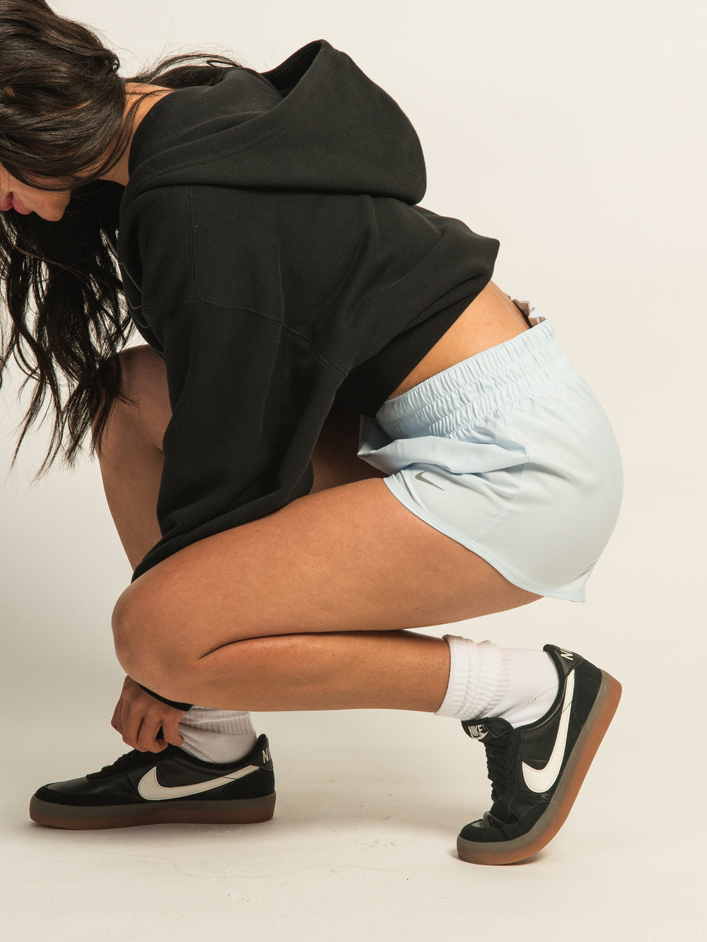 NIKE ONE DF MID-RISE 3IN BRIEF-LINED SHORT - BLUE