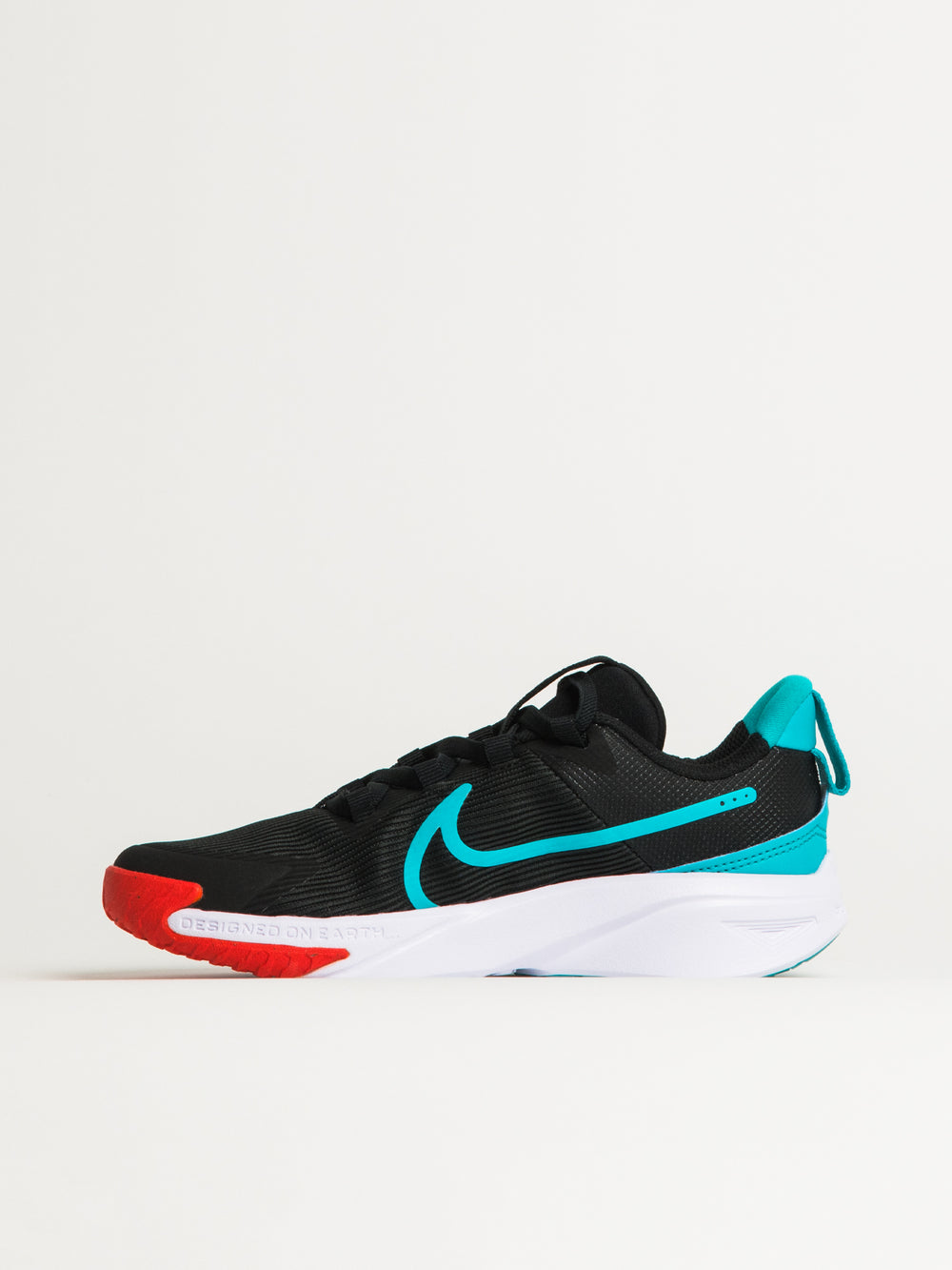 CHAUSSURES NIKE STAR RUNNER 4 POUR ENFANTS - NOIR/CRIMSON BRILLANT/BLANC/CACTUS DUSTY
