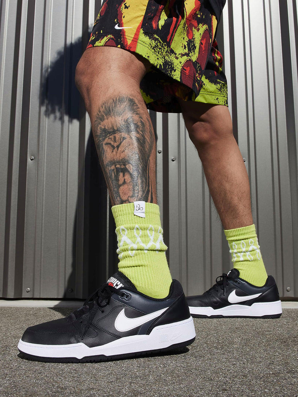 MENS NIKE FULL FORCE LOW - BLACK/WHITE