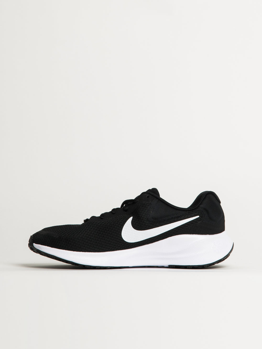 MENS NIKE REVOLUTION 7 RUNNING SHOE - BLACK/WHITE