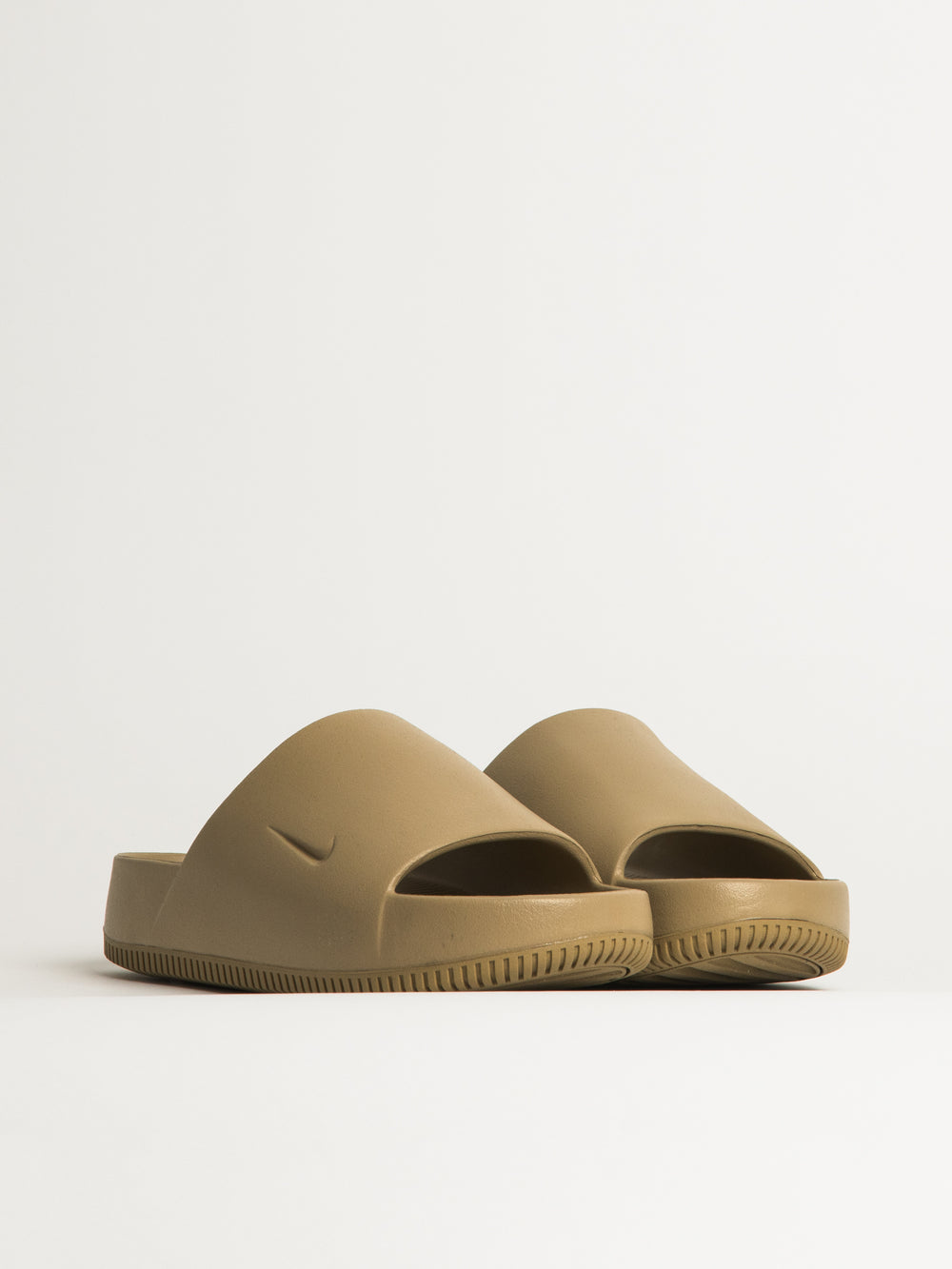 MENS NIKE CALM SLIDES - KHAKI