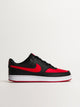 SNEAKER NIKE COURT VISION LOW POUR HOMMES - NOIR/BLANC/ROUGE UNIVERSITAIRE