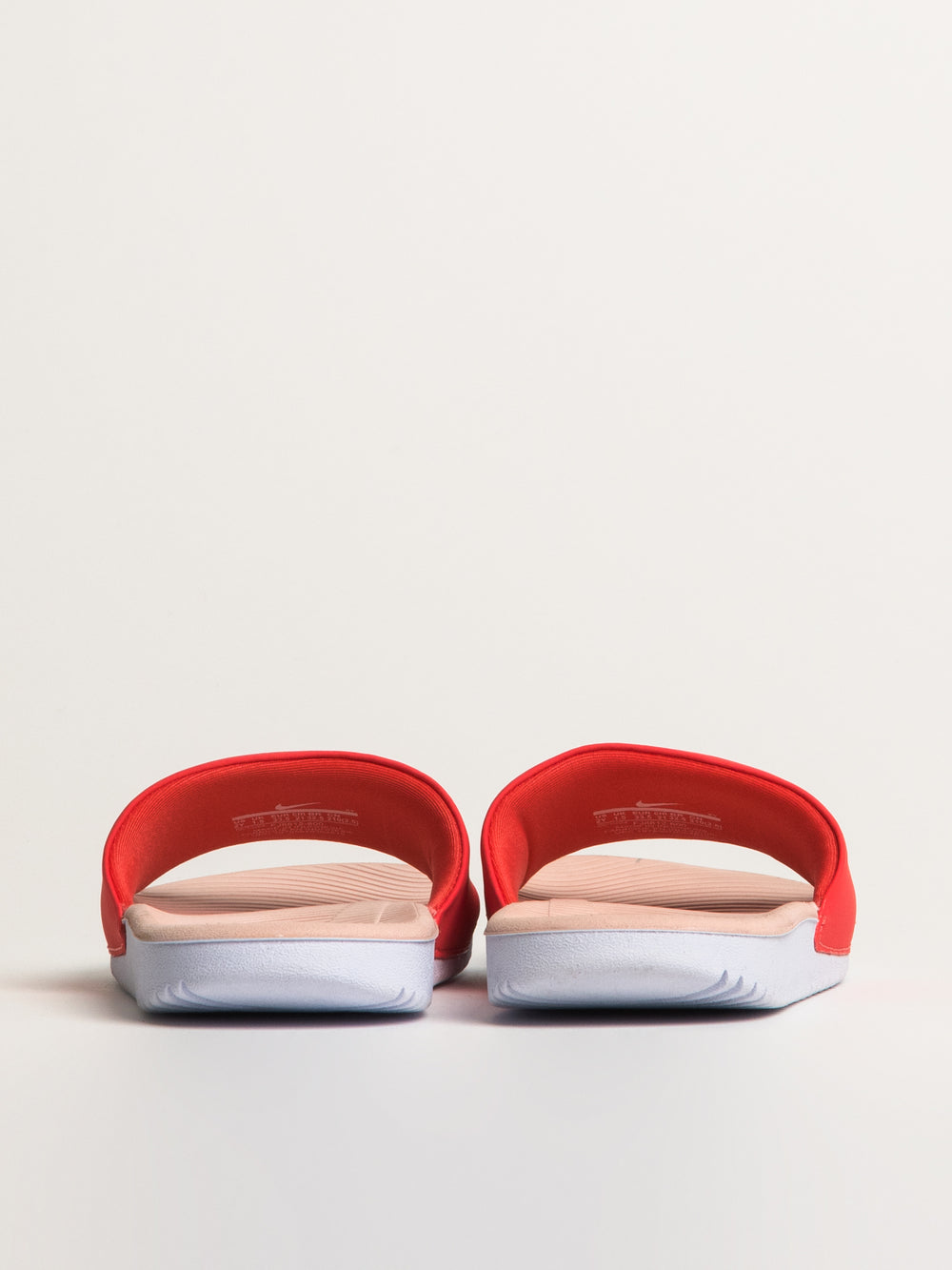KIDS NIKE KAWA SLIDES - EMBER/WHITE/ECHO PINK