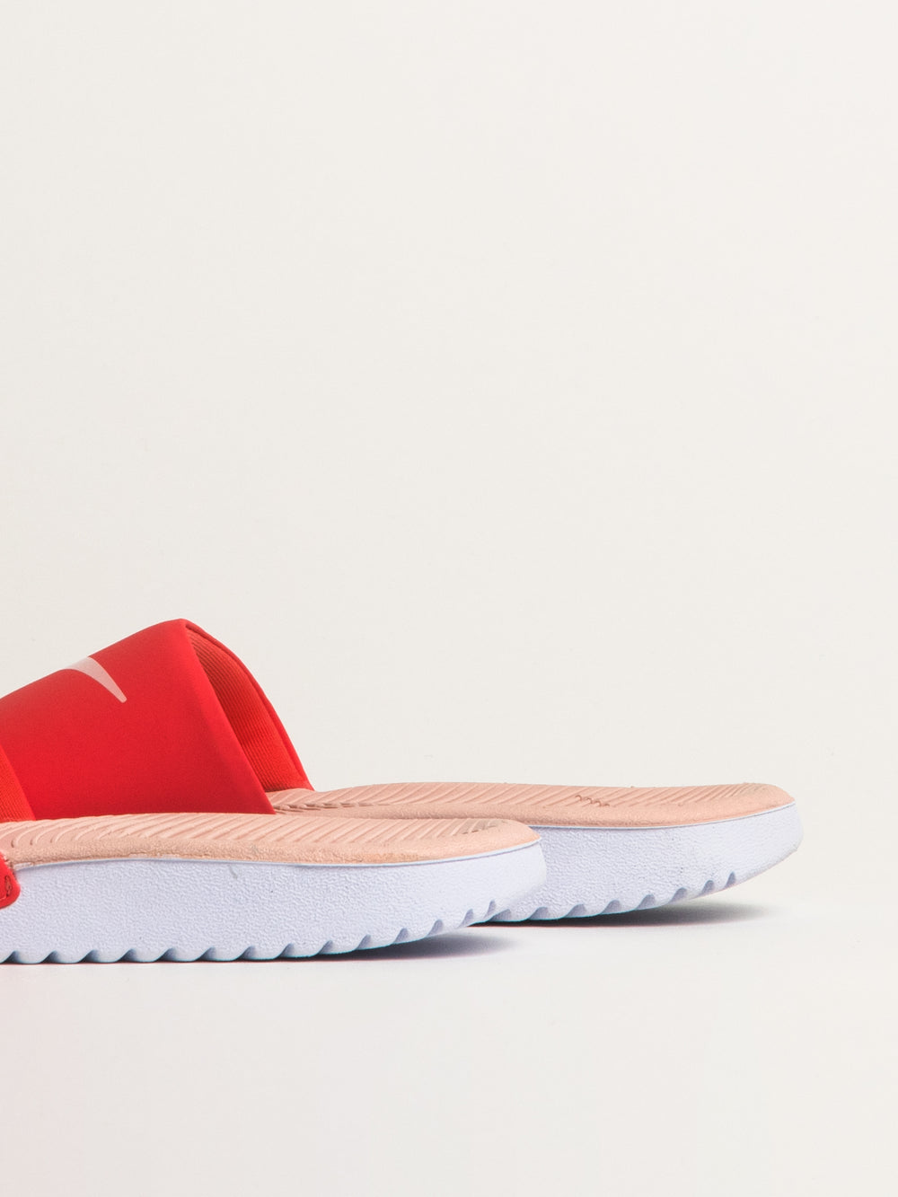 KIDS NIKE KAWA SLIDES - EMBER/WHITE/ECHO PINK