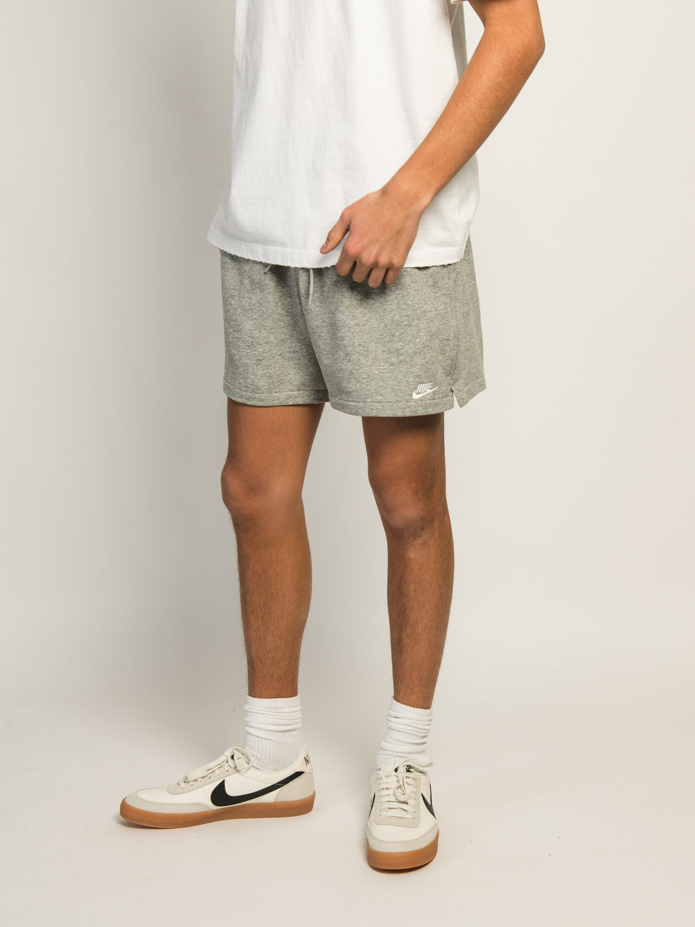 NIKE NIKE CLUB FLOW SHORTS - HEATHER GREY - Boathouse