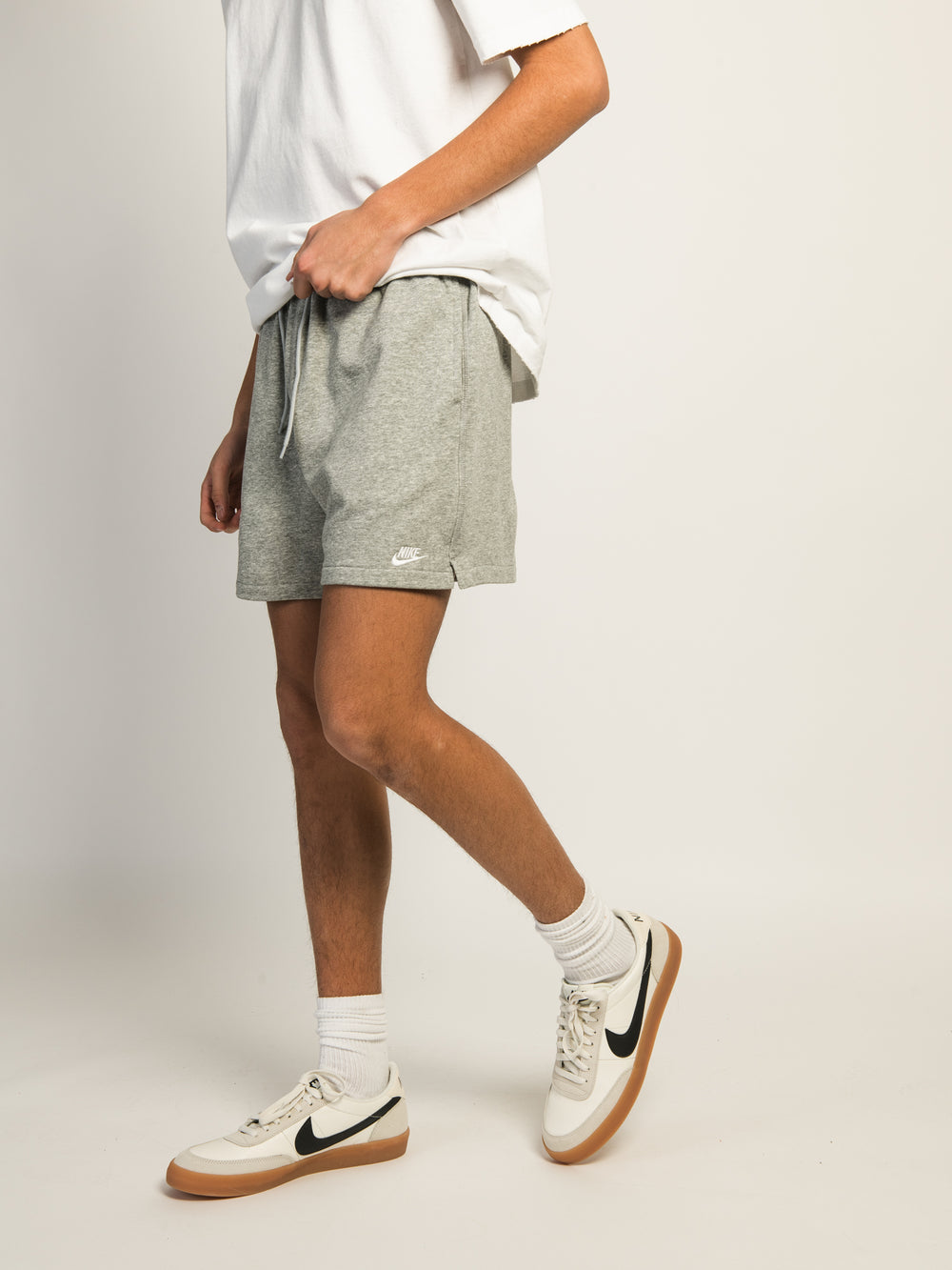 NIKE NIKE CLUB FLOW SHORTS - HEATHER GREY - Boathouse