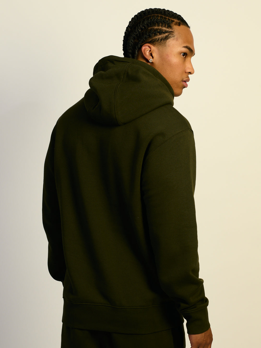 NIKE SPORTSWEAR CLUB PULLOVER HOODIE - SEQUOIA