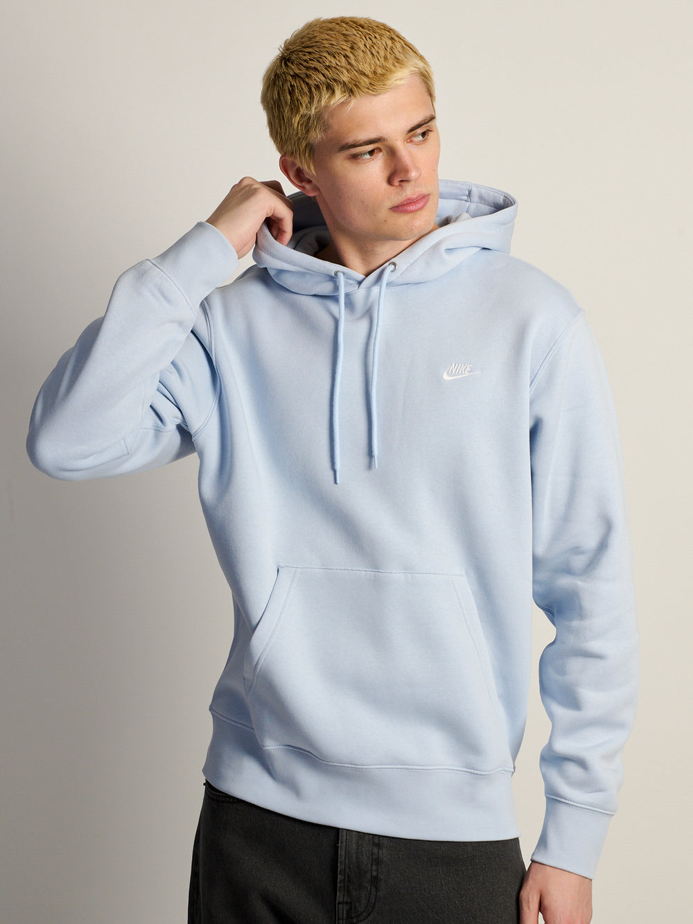 NIKE SPORTSWEAR CLUB PULL OVER HODDIE - BLUE