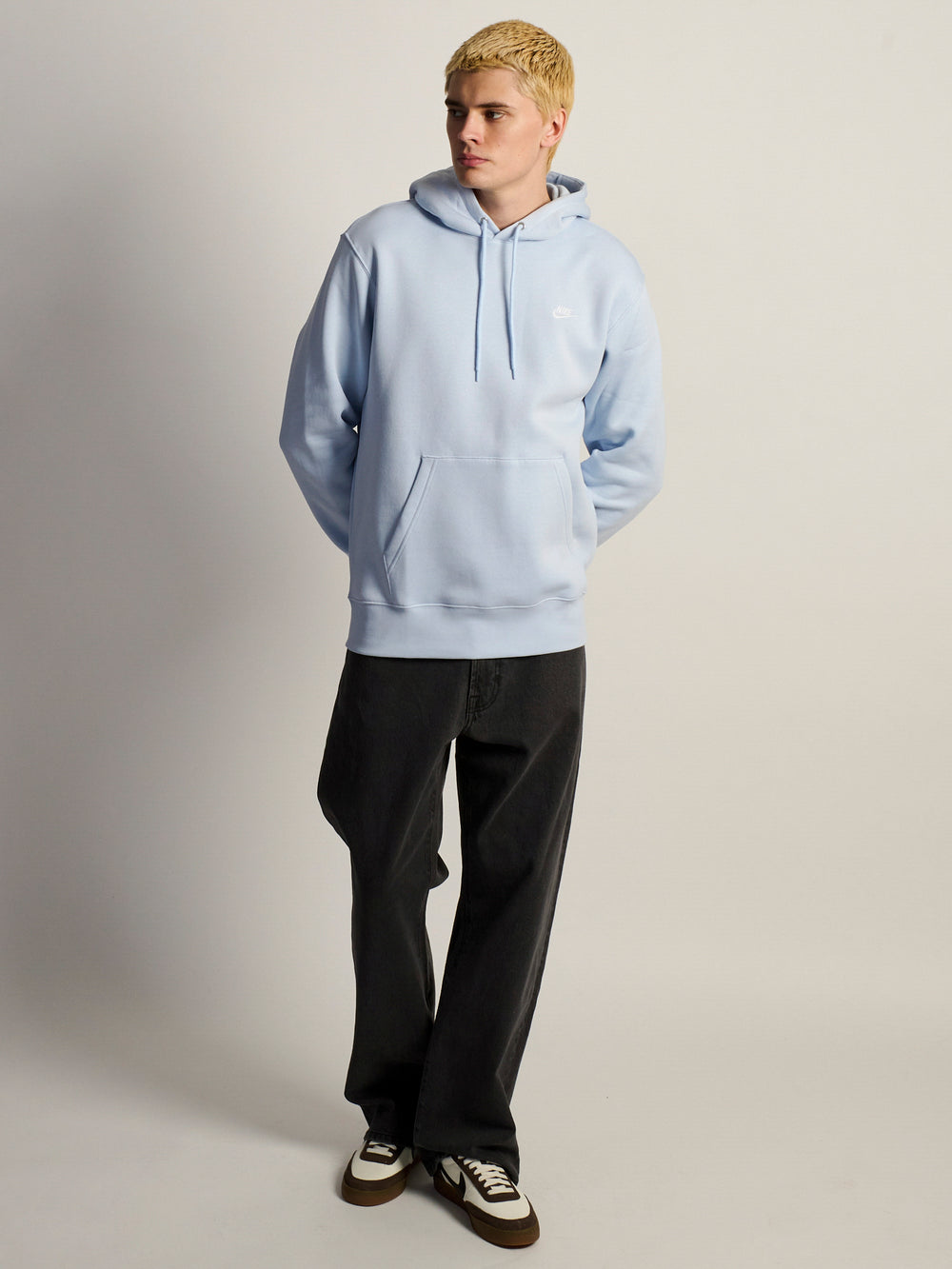 NIKE SPORTSWEAR CLUB PULL OVER HODDIE - BLUE