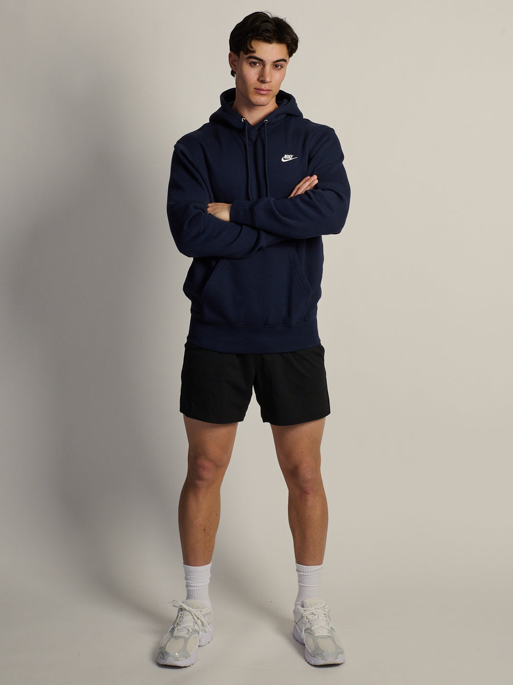 NIKE SPORTSWEAR CLUB PULLOVER HOODIE - OBSIDIAN