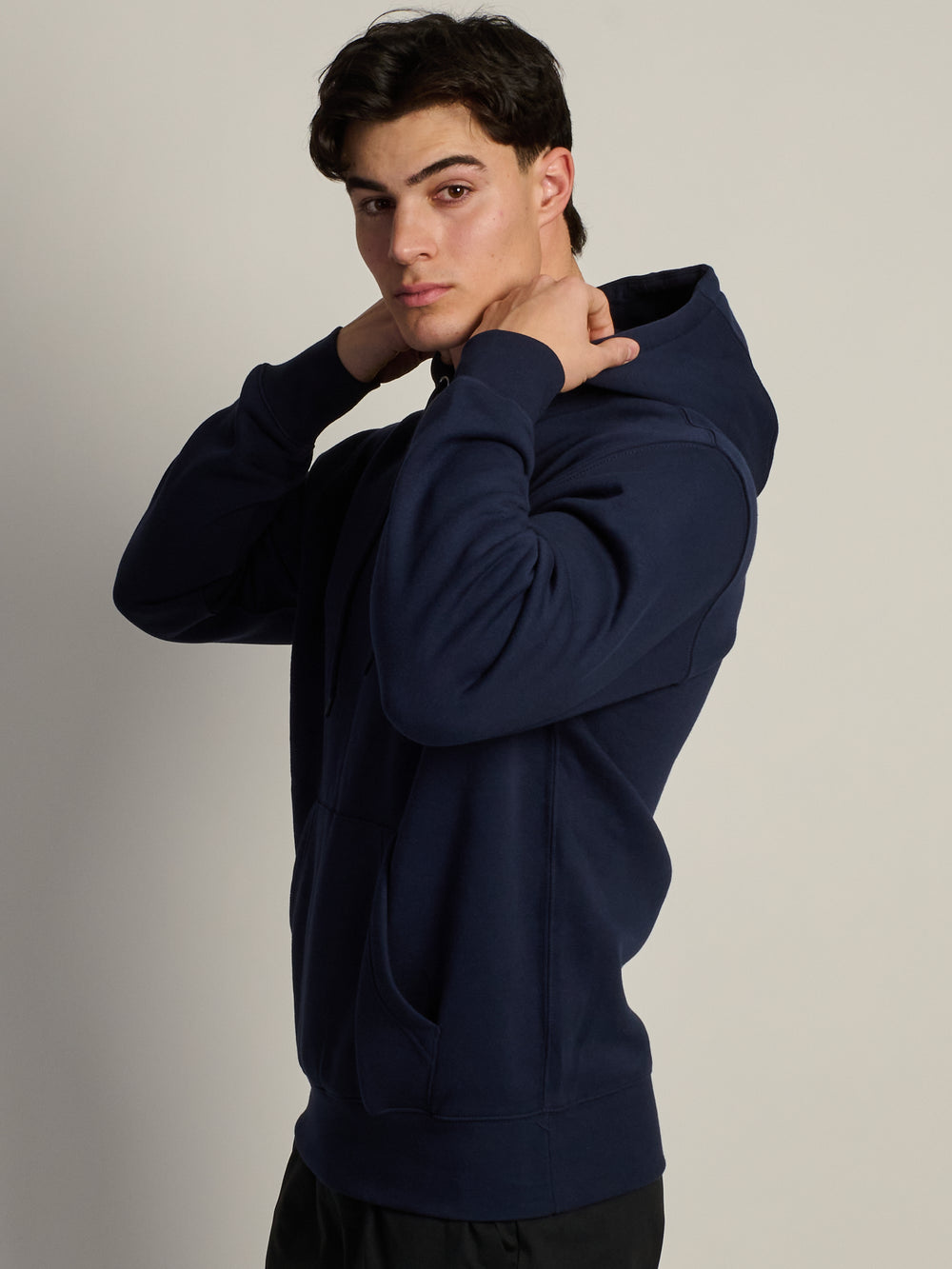 NIKE SPORTSWEAR CLUB PULLOVER HOODIE - OBSIDIAN