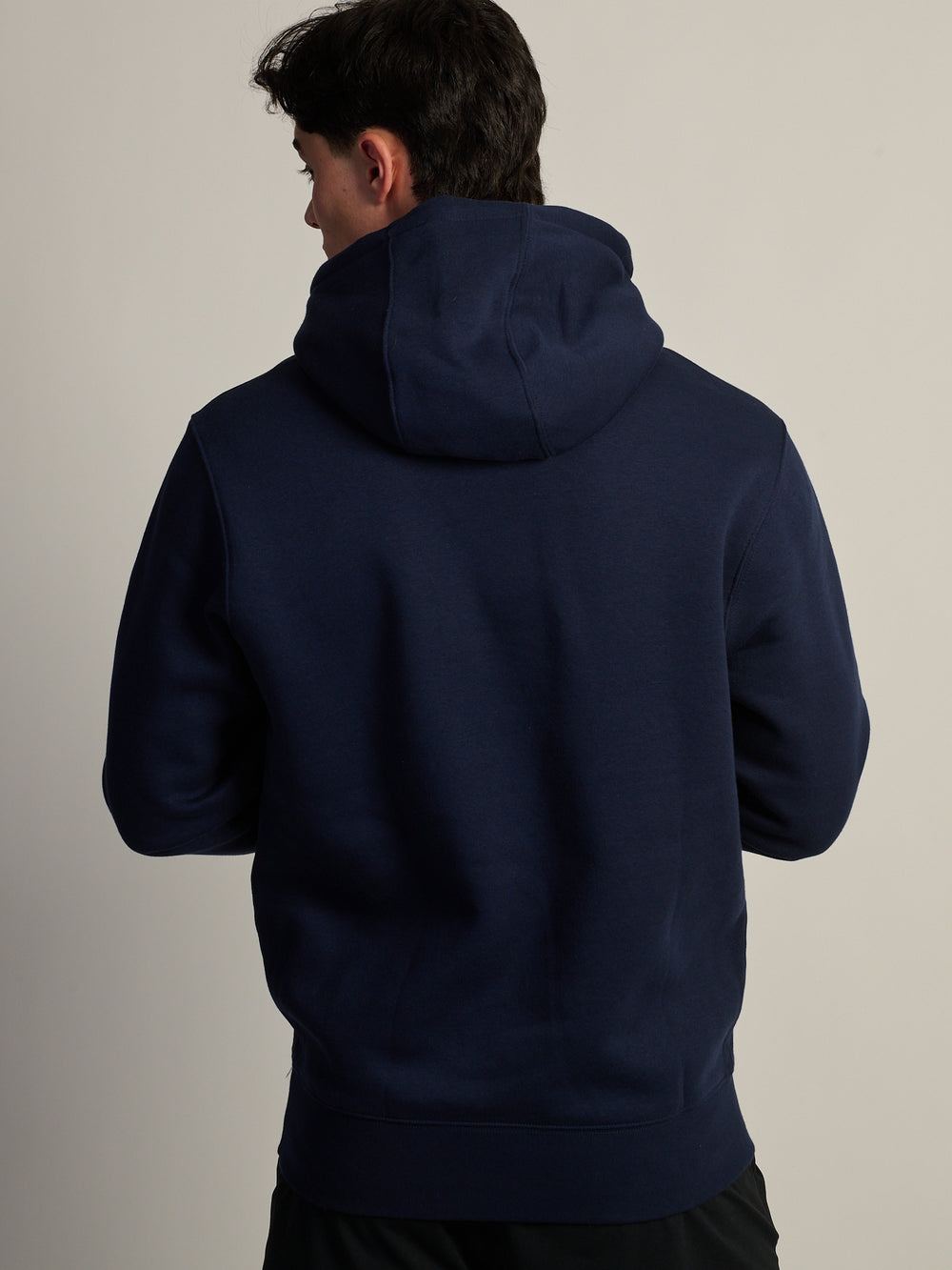NIKE SPORTSWEAR CLUB PULLOVER HOODIE - OBSIDIAN