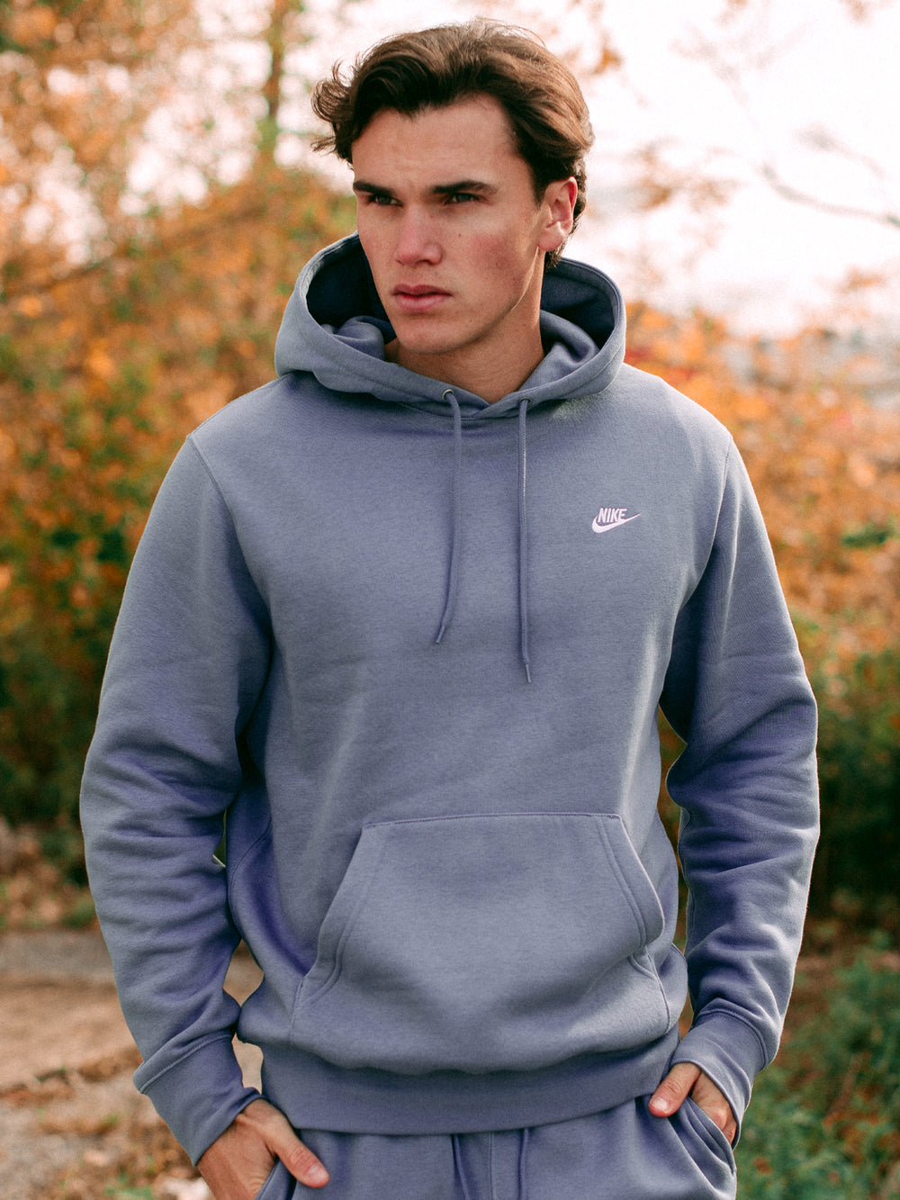 HOODIE NIKE SPORTSWEAR CLUB PULLOVER - INDIGO