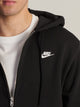 NIKE NIKE SPORTSWEAR CLUB FULL ZIP HOODIE - BLACK - Boathouse
