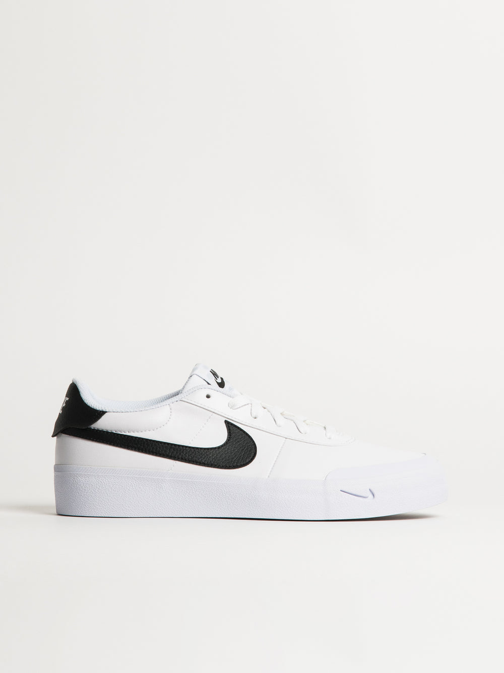 MENS NIKE COURT SHOT SNEAKER - WHITE/BLACK